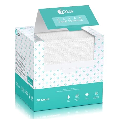face towels, 10"×12" disposable face towel, face towelettes xl...