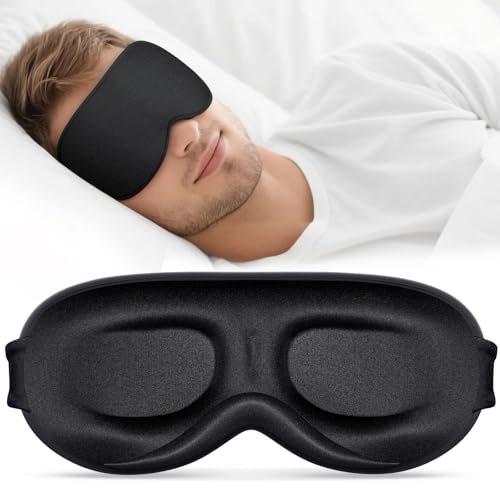 vynix sleep mask for men women 100% blackout eye masks for s...