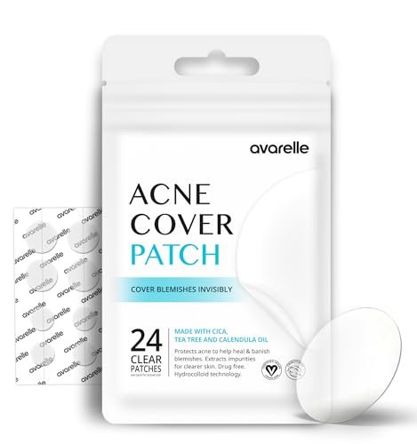 avarelle acne cover patch original hydrocolloid with tea tree,...