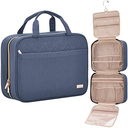nishel travel toiletry bag for women, portable hanging organiz...
