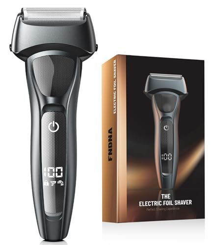 fndna electric razor for men: rechargeable floating foil shave...