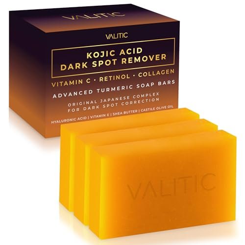 valitic kojic acid dark spot remover soap bars with vitamin c,...