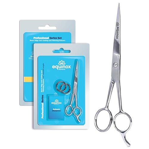 equinox 6.5" professional hair cutting scissors for men & wome...