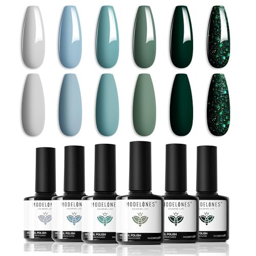 modelones gel nail polish set 6 colors 2026 spring summer mi...