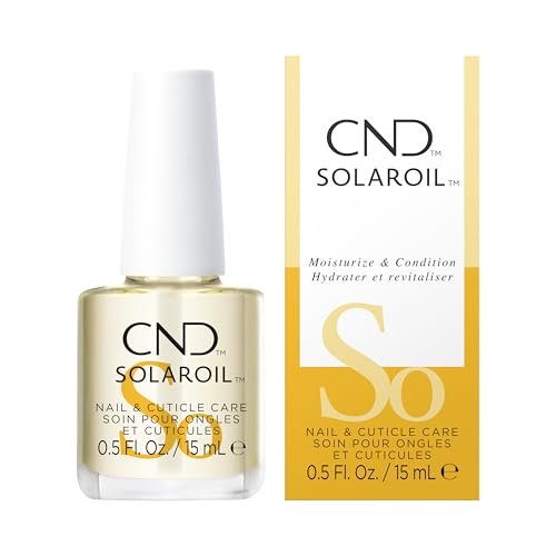 cnd solaroil cuticle oil, natural blend of jojoba, vitamin e,...