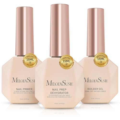 melodysusie builder gel nail dehydrator and primer set long la...
