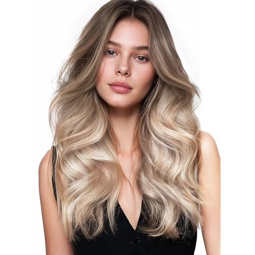 wennalife tape in hair extensions human hair balayage sandy br...
