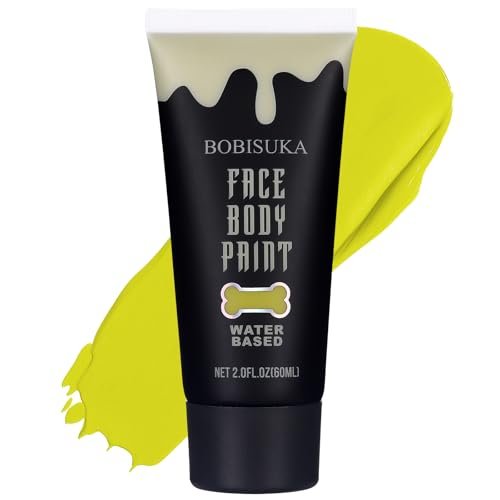 bobisuka ogre green face body paint, water based face painting...