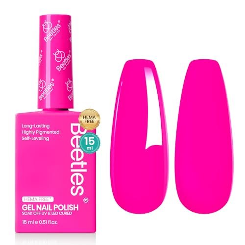 beetles neon pink gel nail polish neon whispers hema free ge...