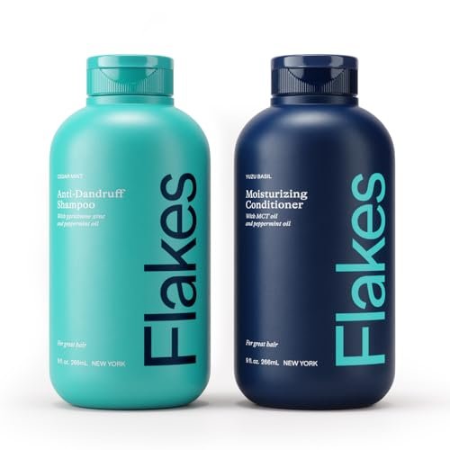 flakes anti dandruff shampoo and conditioner set | dry, flaky,...