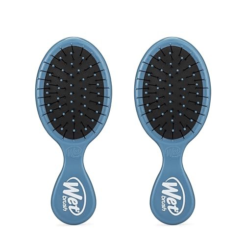 wet brush mini detangler hair brush, elemental blue, detanglin...