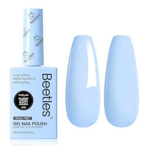 beetles gel polish light blue gel nail polish hema free soak o...