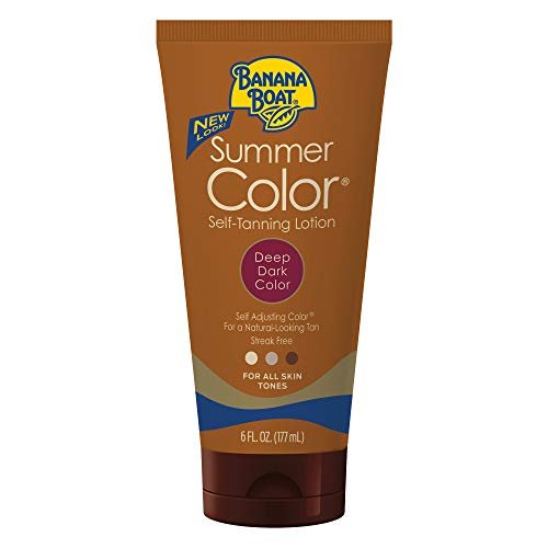 banana boat, summer color self tanning lotion, deep dark color...