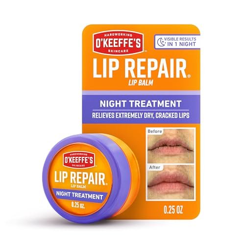 o'keeffe's lip repair night treatment lip balm for dry, cracke...