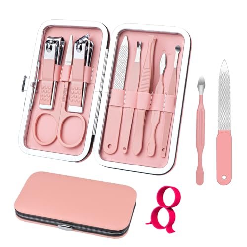 manicure set 8 in 1 nail clipper set,redflow nail clippers,fin...