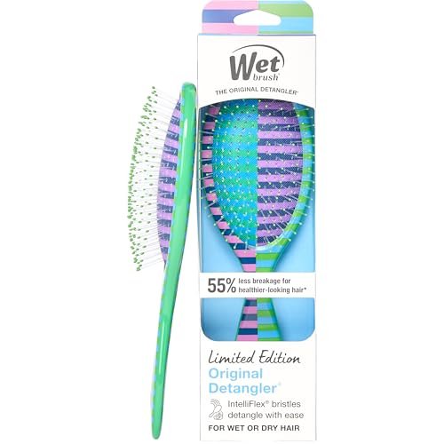 wet brush original detangler hair brush, flexible bristles gen...