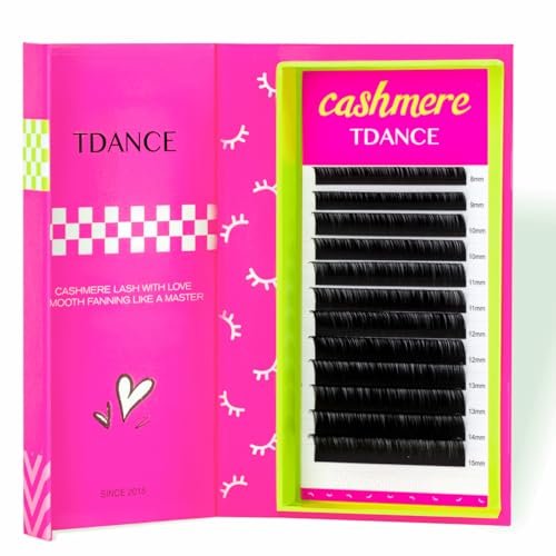tdance cashmere lash extensions super matte black volume lash...