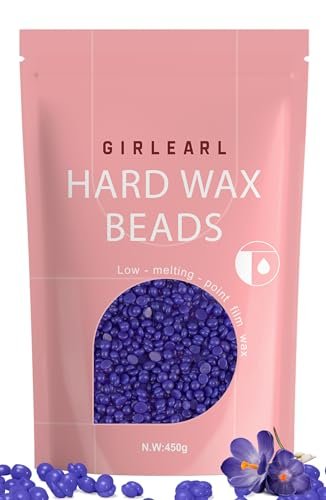 girlearle hard wax beads, wax for women sensitive skin, 1lb, l...