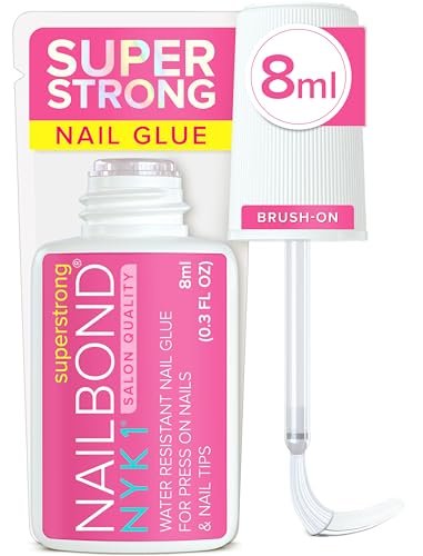 super strong nail glue for press on nails, nail tips & acrylic...