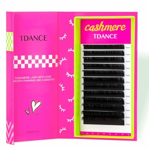 tdance cashmere lash extensions super matte black volume lash...