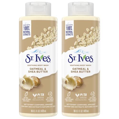 st. ives body wash soothing moisturizing cleanser with oatme...