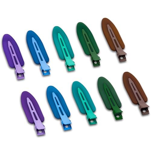 cptots 10 pcs creaseless no crease no bend flat hair clips for...