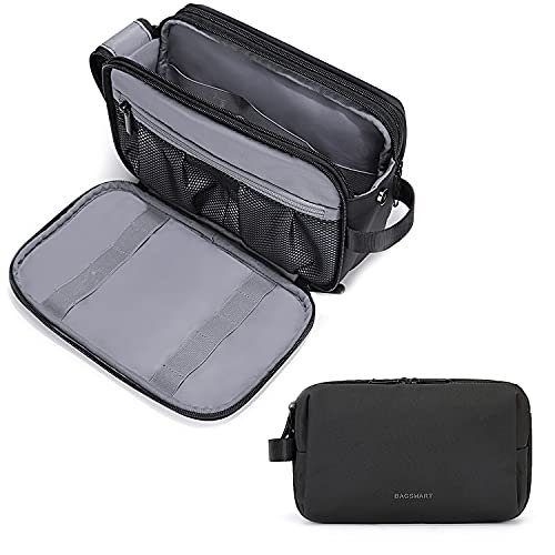 bagsmart toiletry bag for men, travel toiletry organizer dopp...