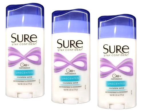 sure deodorant 2.6oz invisible solid unscented