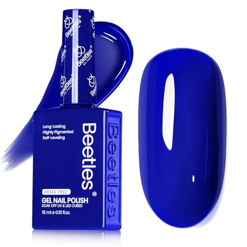 beetles dark blue gel nail polish – 15ml full size full size r...