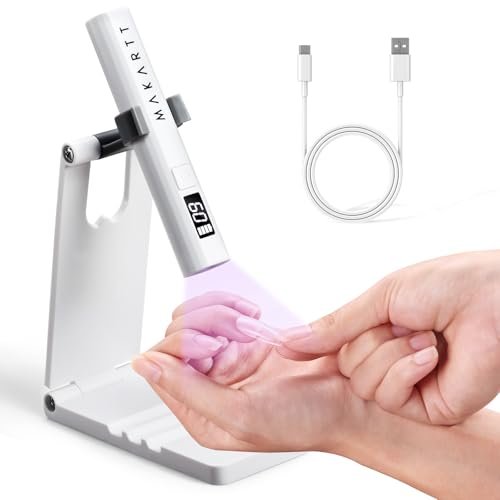 makartt uv nail lamp with stand – handheld uv light for gel na...