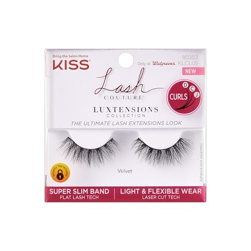 kiss lash couture luxtensions collection false eyelashes, flat...
