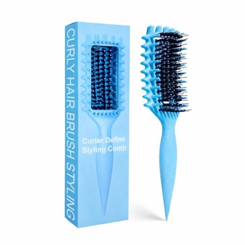curly hair brush candybrush curl defining brush for detangling...