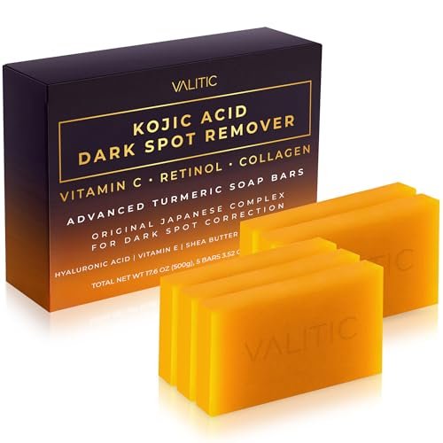 valitic kojic acid dark spot remover soap bars with vitamin c,...