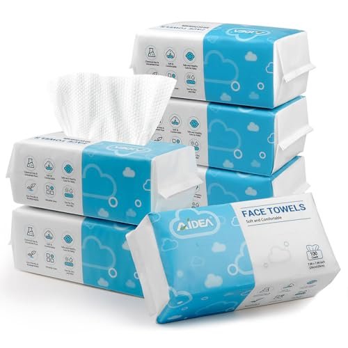 aldea face towels disposable 600ct, face towelettes for sensit...