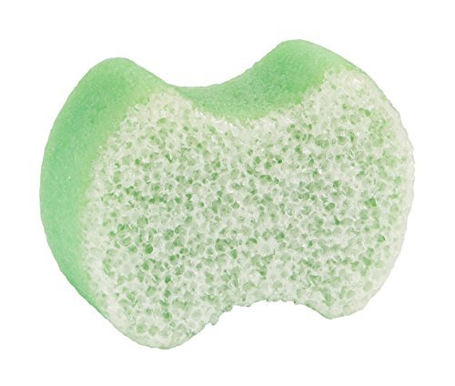 spongeables pedi scrub foot exfoliating 20+ wash sponge, green...