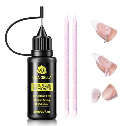 una gella nail glue remover for press on nails，20ml pinpoint n...