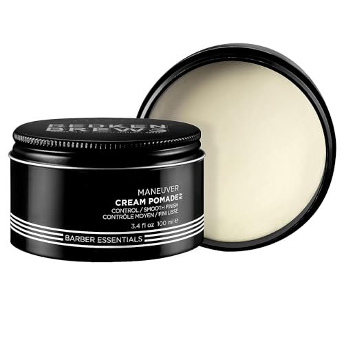 redken brews cream pomade for men provides medium hold with...