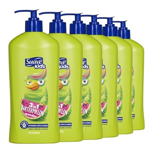 suave kids 3 in 1 tear free, body wash, shampoo and conditione...