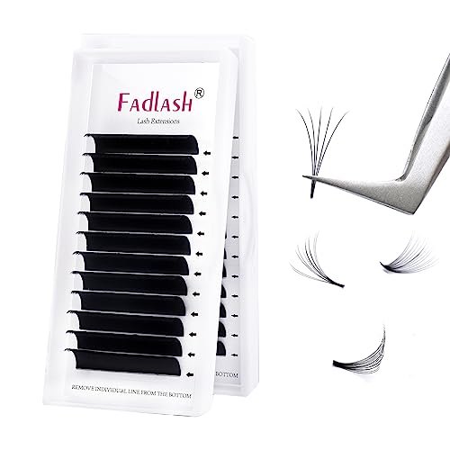 easy fan volume lashes fadlash 0.07 0.05mm self fanning eyelas...
