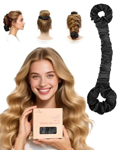 bonnet queen multi function satin heatless hair curler & hair...