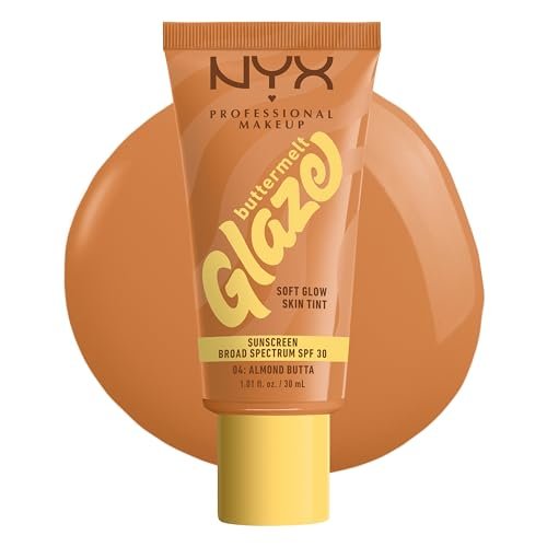 nyx professional makeup buttermelt glaze soft glow skin tint +...