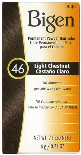 bigen permanent powder hair color 46 light chestnut 5 count