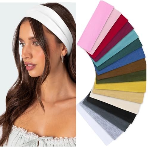 huachi headbands for women non slip 16 pack multicolor womens...