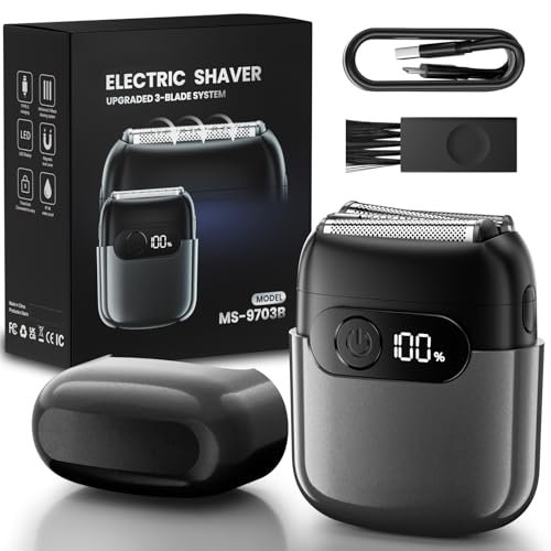 electric foil shaver for men,compact 3d floating shaving heads...