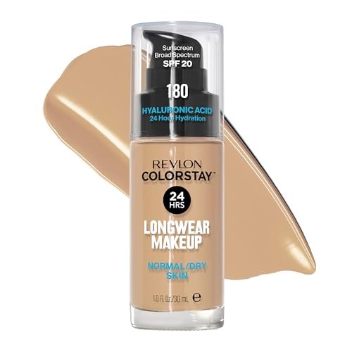 revlon liquid foundation, colorstay face makeup for normal & d...