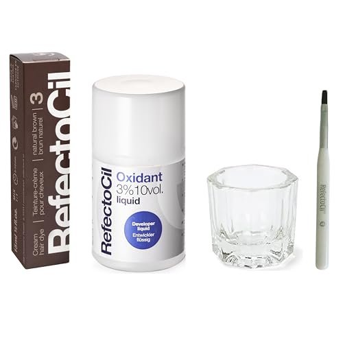 refectocil natural brown hair tinting kit includes cream hair...