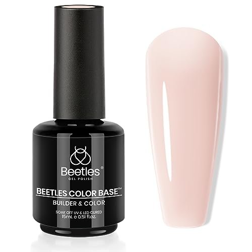 beetles color base gel nail polish, 1pcs 15ml rubber base buil...