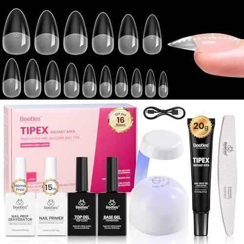 beetles tipex instant apex nail tips kit with dehydrator & pri...