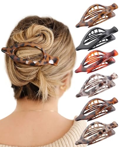 french concord hair clips claw 6pcs side slid flat hair clip...