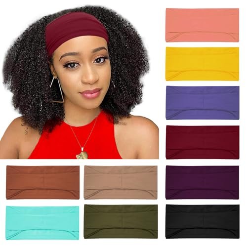 ritoper 10 pack wide headbands, workout yoga running boho hair...
